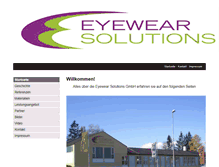 Tablet Screenshot of eyewear-solutions.at